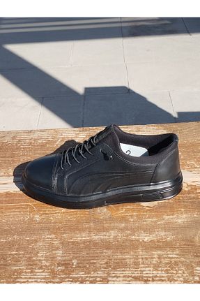 کفش کژوال مشکی مردانه چرم خالص LİCCAS - کد 846822423