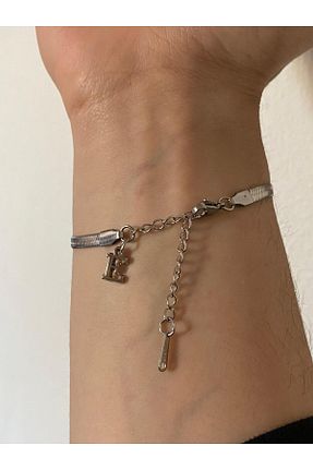 دستبند استیل (فولاد) متالیک زنانه استیل (فولاد) bijoux uniques - کد 906211644