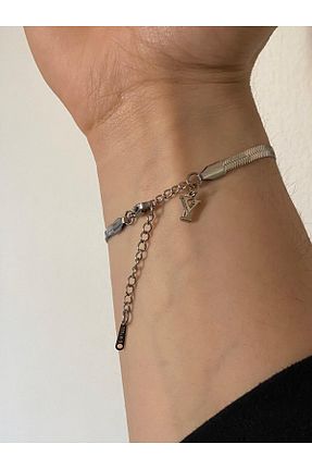 دستبند استیل (فولاد) متالیک زنانه استیل (فولاد) bijoux uniques - کد 906211449