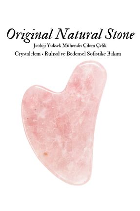 ابزار ماساژ صورت صورتی Gua Sha Crystalclem - کد 159185522