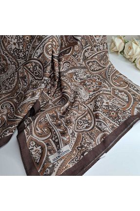 شال قهوه ای زنانه پنبه ای Karaca - کد 929967865