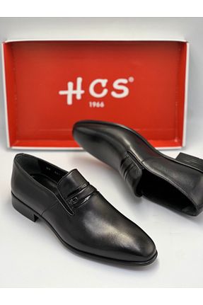 کفش کلاسیک مشکی مردانه چرم خالص GÜLERSHOES - کد 929964806
