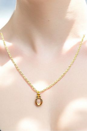 گردنبند استیل ( فولاد ) طلائی زنانه استیل (فولاد) Atolyezone - کد 929976705