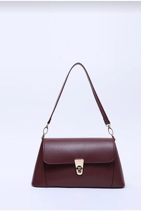 کیف دوشی زرشکی زنانه چرم مصنوعی Rose bags - کد 929384737