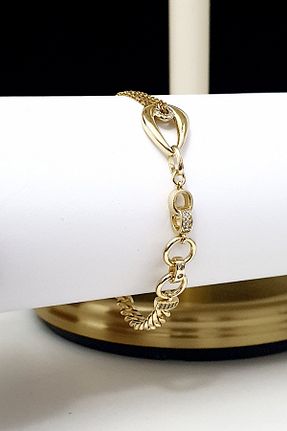 دستبند استیل (فولاد) زرد Reyna Steel Altın Çağı Yaşatan Çelik Takılar - کد 929980734