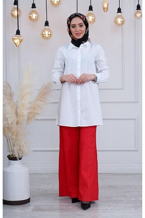 شلوار حجاب قرمز زنانه مخلوط پلی استر MissWhence - کد 843562026