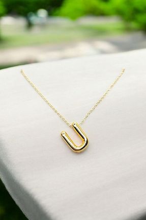گردنبند استیل ( فولاد ) طلائی زنانه استیل (فولاد) Atolyezone - کد 929988060