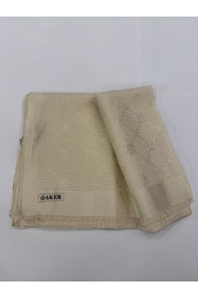 شال بژ زنانه پنبه ای Aker - کد 887176314