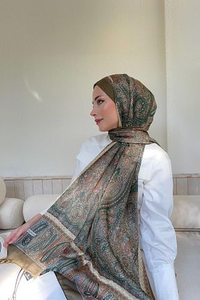 شال خاکی زنانه پلی استر ARMANDA - کد 868372008