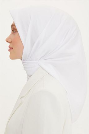 روسری سفید پلی استر Armine - کد 435555916