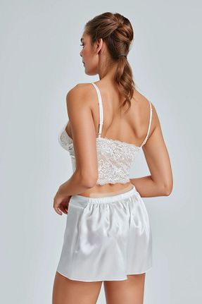 ست لباس راحتی نباتی زنانه ساده White Velvet - کد 854810281