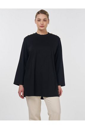 تونیک حجاب مشکی زنانه بافتنی Kayra - کد 930002792