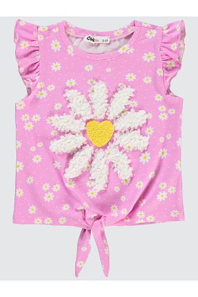 تیشرت صورتی بچه گانه رگولار Civil Girls - کد 820045808
