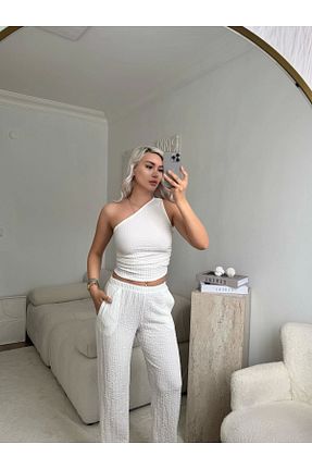 ست بالاتنه و پائین تنه رنگی زنانه بافتنی Zora Butik - کد 930010439