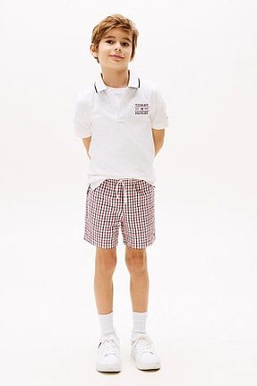 تیشرت سفید بچه گانه یقه پولو Tommy Hilfiger - کد 930053004