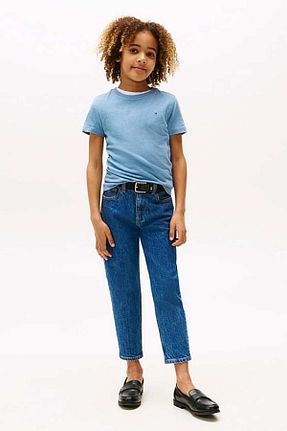 تیشرت آبی بچه گانه یقه دوچرخه Tommy Hilfiger - کد 930052735