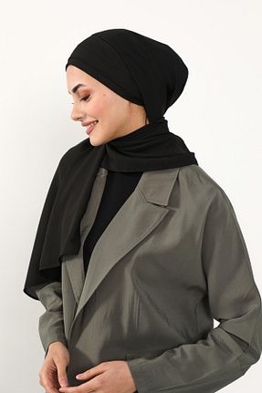شال مشکی زنانه پلی استر Aisha