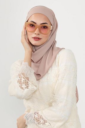 شال قهوه ای زنانه Aisha