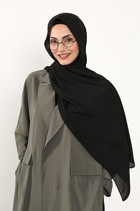 شال مشکی زنانه پلی استر Aisha