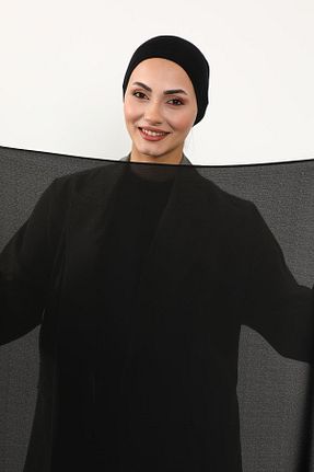 شال مشکی زنانه پلی استر Aisha