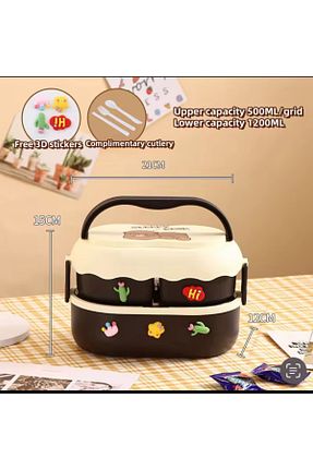 ظرف نگهداری مشکی استیل ضد زنگ ROSECENTERBAZAAR - کد 860923522