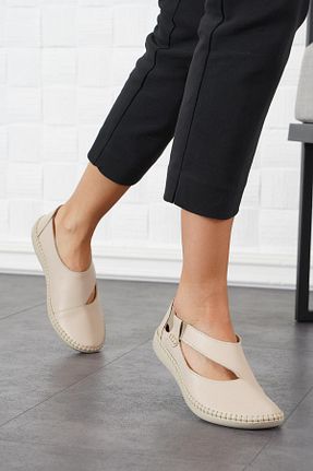 بابت بژ زنانه چرم خالص Moda Pie - کد 859112133