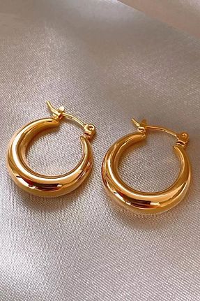 گوشواره استیل (فولاد) زرد زنانه استیل (فولاد) Vitastyle - کد 930032165