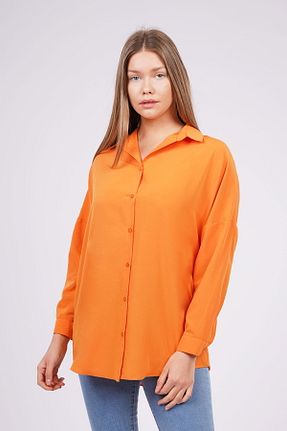 پیراهن نارنجی زنانه رگولار GABRİA - کد 932162270
