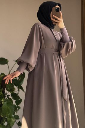 کلاه و ابایا بژ زنانه پنبه ای ANDE - کد 930035016