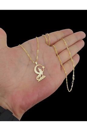 گردنبند نقره زرد زنانه 925 عیار MODA - کد 930035903