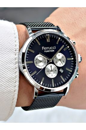 ساعت مچی قهوه ای مردانه 41-45 میلی متر Ferrucci - کد 851505566