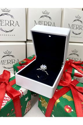 انگشتر استیل (فولاد) سفید زنانه استیل (فولاد) merraaksesuar - کد 929653731
