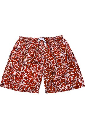 شلوارک ساحلی سایز بزرگ قرمز مردانه Lifeguard - کد 930057630
