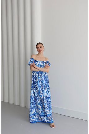 لباس آبی زنانه بافتنی LOISY - کد 930060449
