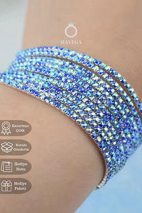 دستبند استیل (فولاد) طوسی زنانه استیل ضد زنگ MAVEGA - کد 930071646