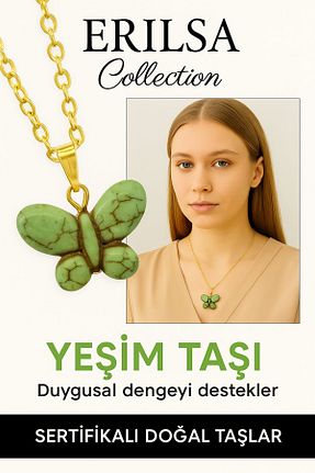 گردنبند جواهر رنگی زنانه سنگ Erilsa - کد 930215797