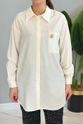 پیراهن حجاب بژ زنانه رگولار Missemramiss - کد 930065819
