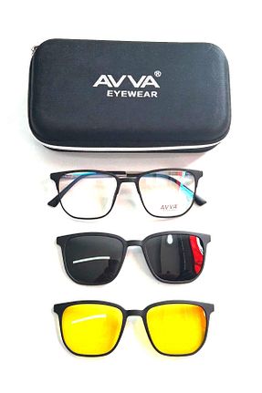 عینک آفتابی مشکی زنانه 53 Avva - کد 930064699