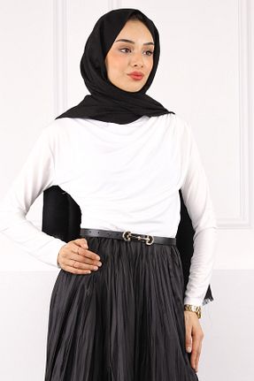 بلوز حجاب بژ زنانه رگولار İmajButik - کد 651548832