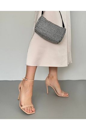 کفش پاشنه بلند کلاسیک بژ زنانه چرم مصنوعی Shoes - کد 930065213