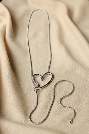 گردنبند جواهر طوسی زنانه برنجی FİRST JEWELRY - کد 930069552