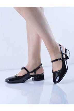 بابت مشکی زنانه چرم لاکی Şanslı Ayakkabıcılık - کد 930074229