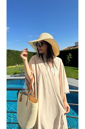 کلاه مشکی زنانه حصیر Luminos Butik - کد 927966372
