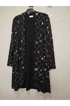 ست لباس مجلسی سایز بزرگ مشکی زنانه آستین بلند anne moda ankara - کد 930104735