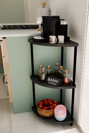 قفسه آشپزخانه مشکی BARIN DESIGN - کد 930131141