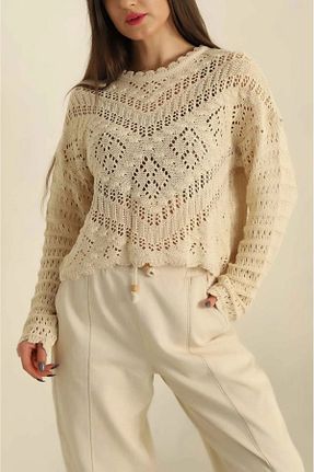 پلیور زنانه طرح دار MODASPARK - کد 930112510