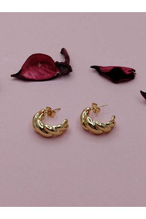 گوشواره استیل (فولاد) زرد زنانه استیل (فولاد) innohomee - کد 930242204