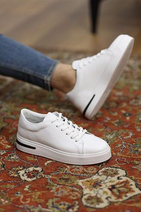 کفش کژوال سفید مردانه پاشنه کوتاه (1 - 4 سانتی متر) Shoetyle - کد 930128748
