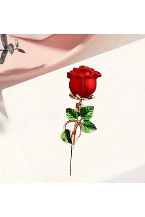 سنجاق سینه قرمز زنانه byozanyılmaz - کد 930129388