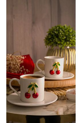 فنجان قهوه سفید 2 نفره Süper Home - کد 930137988